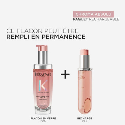 L'HUILE CHROMA ÉCLAT + RECHARGE